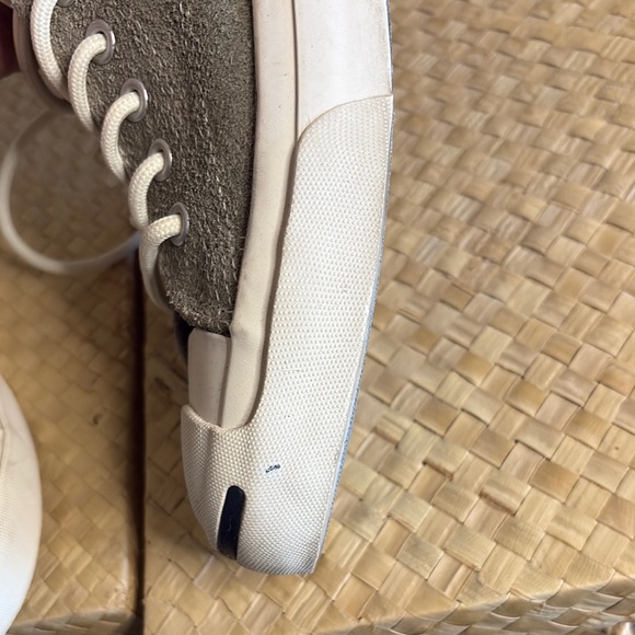 Jack Purcell Gray Suede Low Top Sneakers Converse size 9.5 - Picture 8 of 16